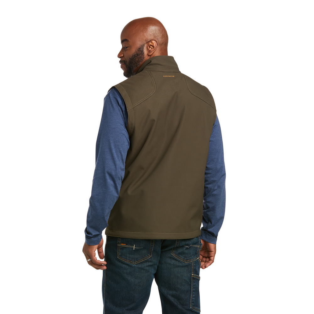 Ariat Men s Rebar Stretch Canvas Softshell Vest The Tack Box