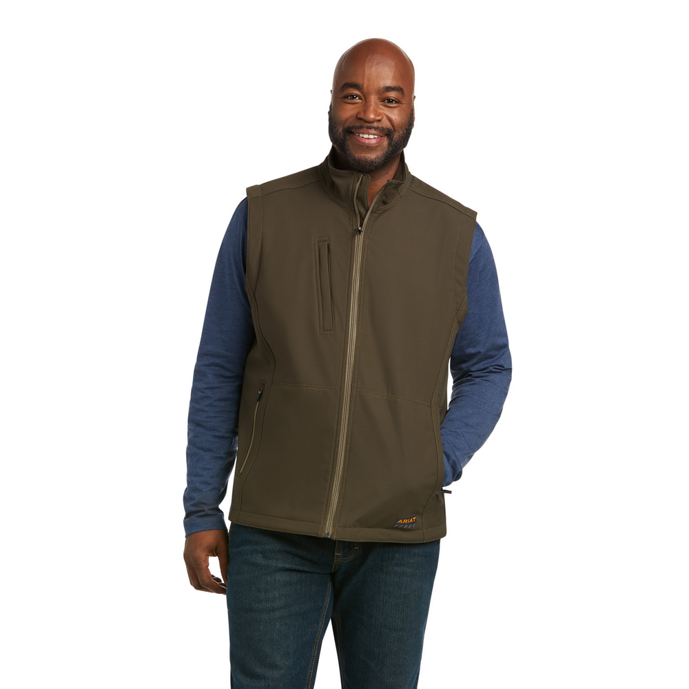 Ariat Men's Rebar Stretch Canvas Softshell Vest