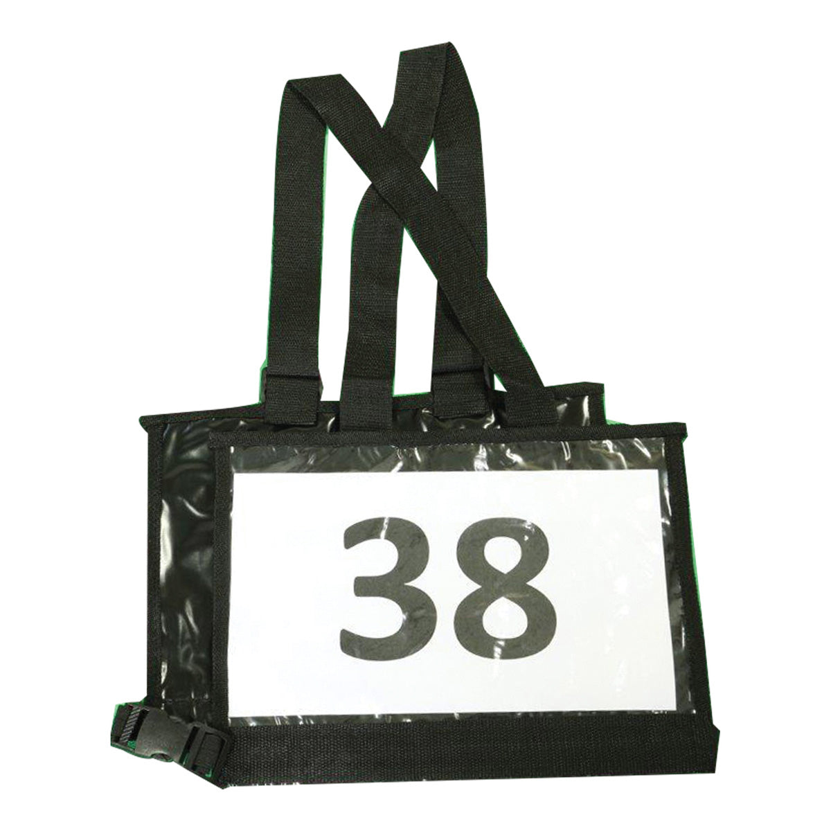 Competition Number Holder Vest - Adjustable Black