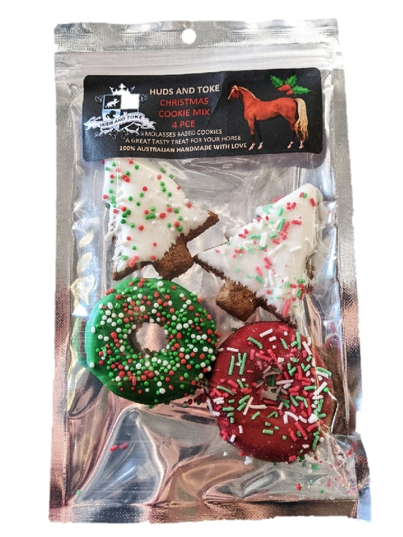 Christmas Horse Cookies - 4pce