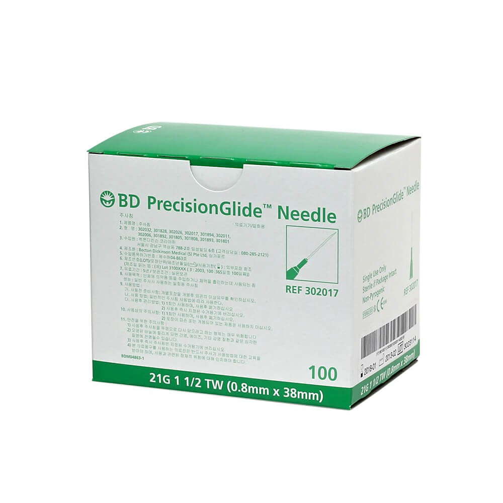 Needle 21g X 1.5" (38mm) BD PrecisionGlide