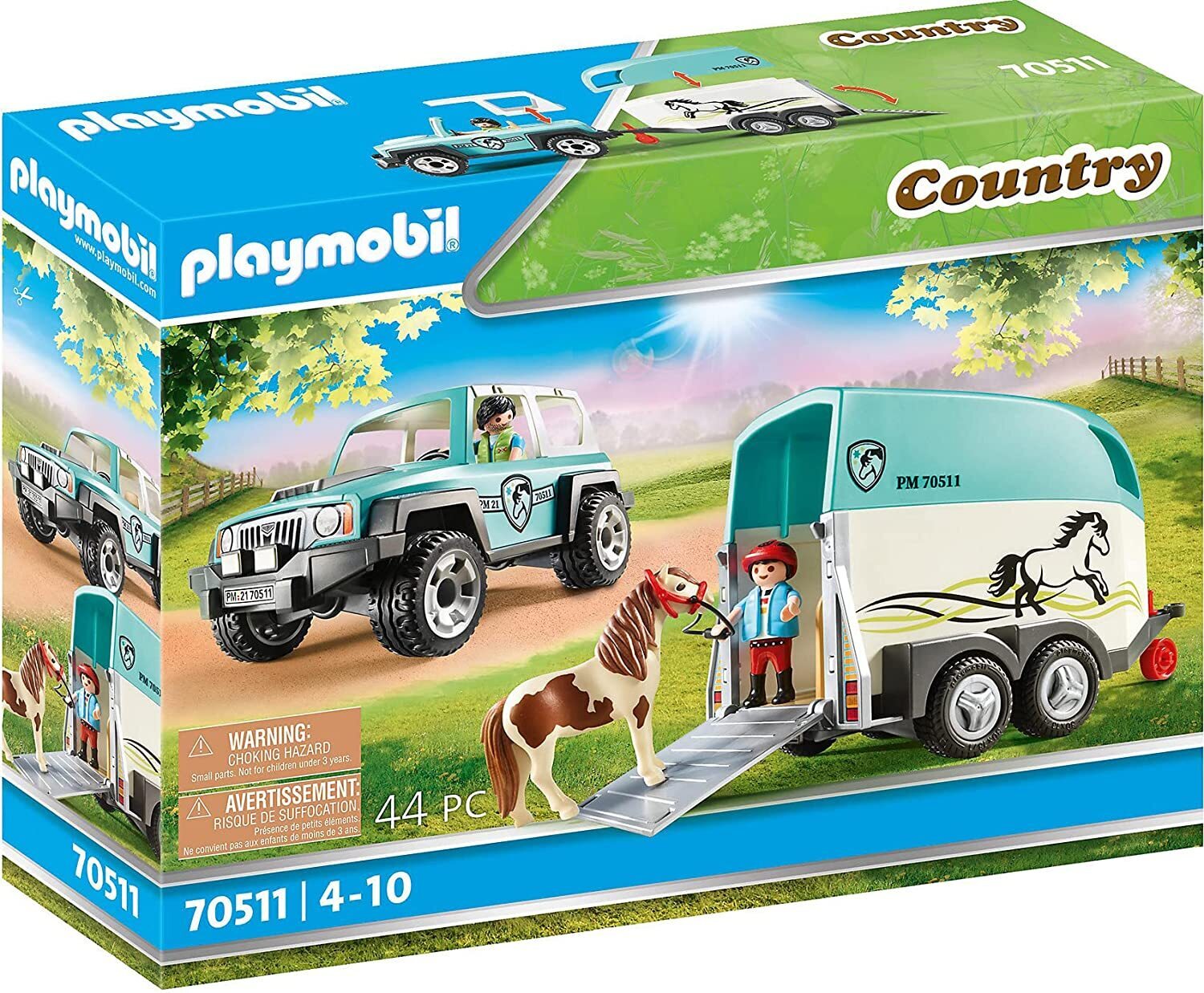 Playmobil - Car with Pony Trailer