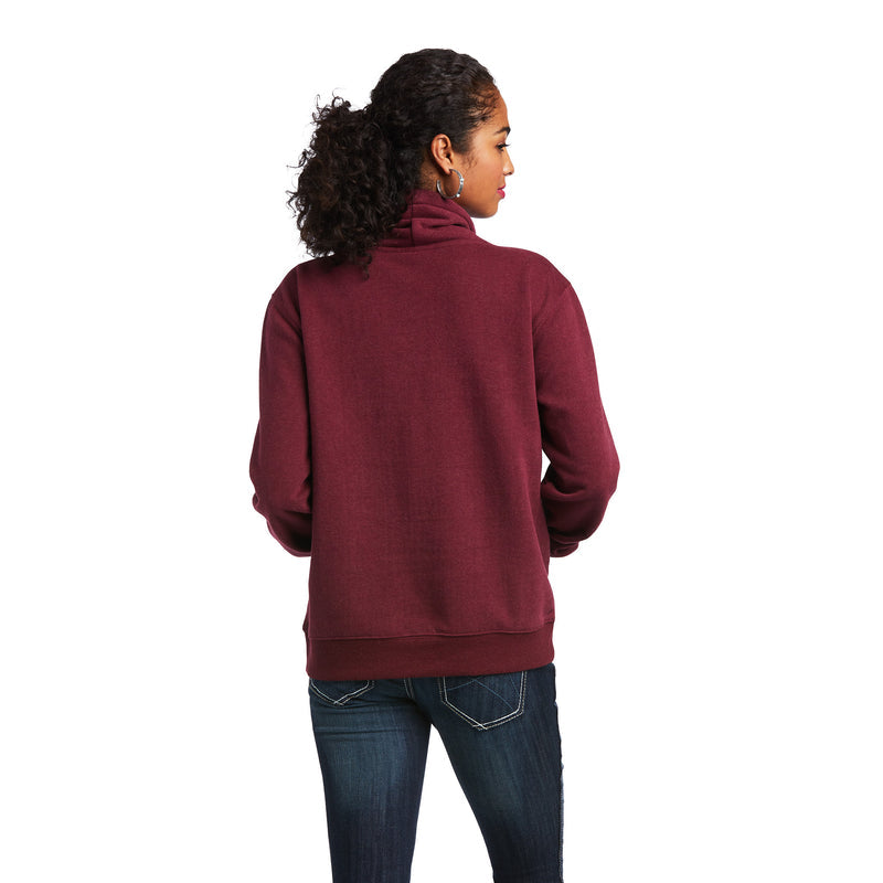 Ariat Women's REAL Logo High Neck Sweatshirt