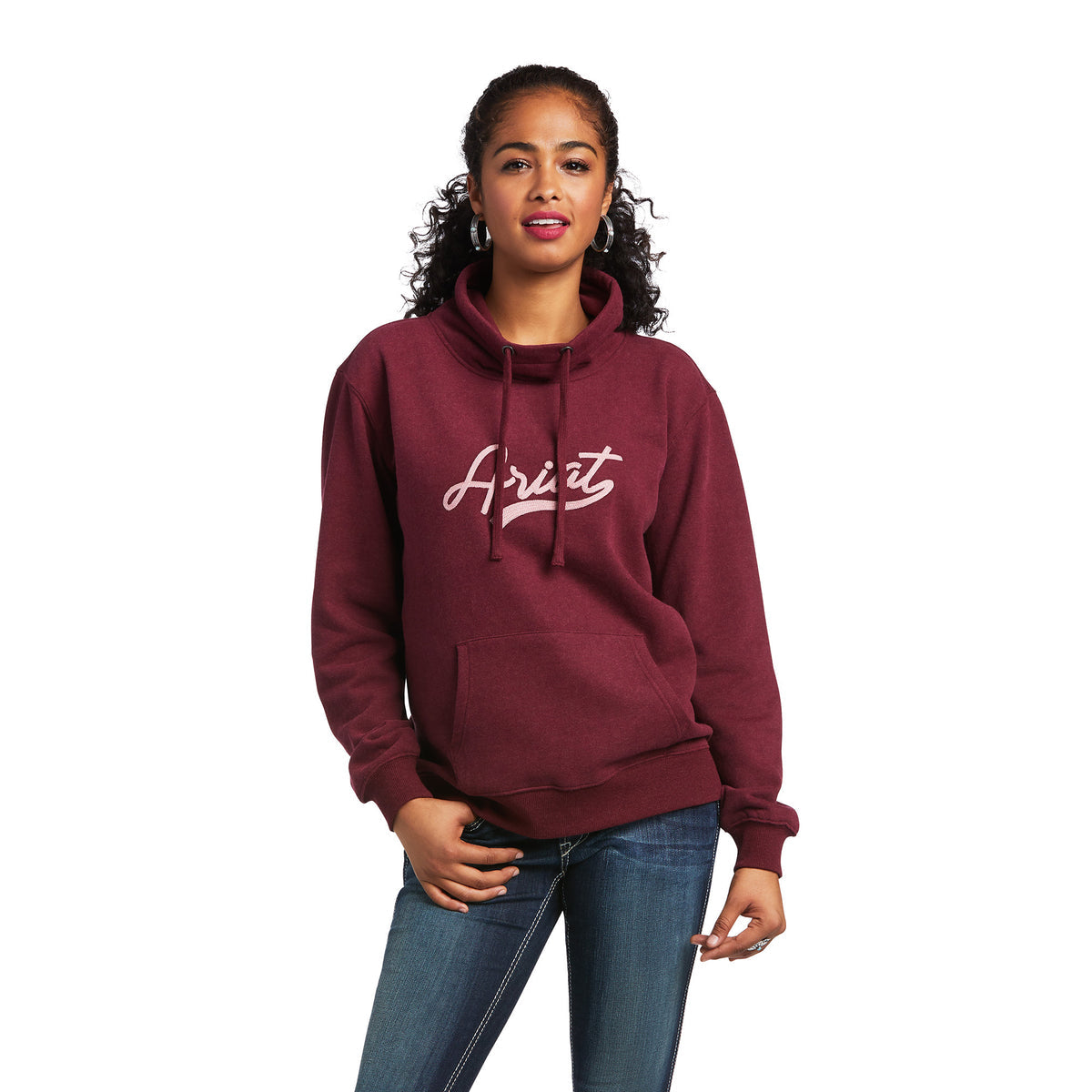 Ariat Women's REAL Logo High Neck Sweatshirt