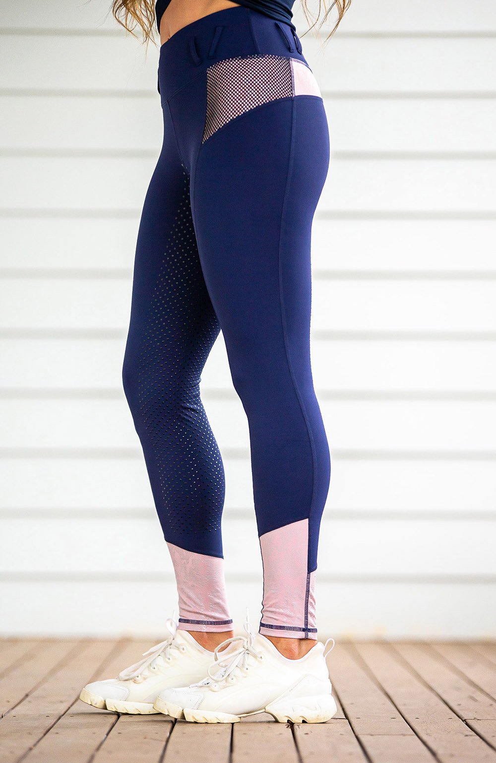 BARE Performance Riding Tights - Oxford Rose