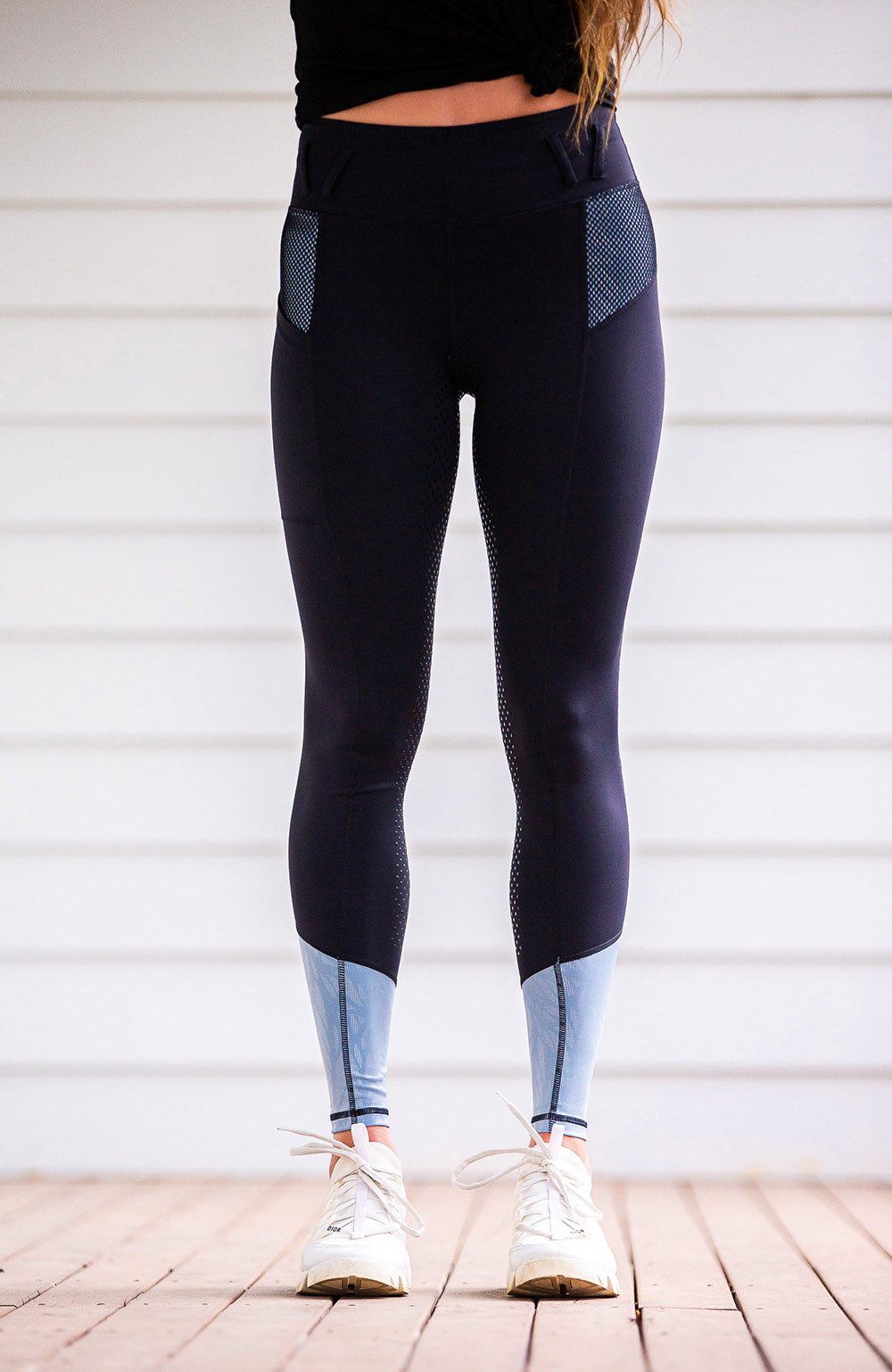 BARE Youth Performance Riding Tights - Ice Blue