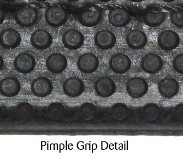 PVC Reins Buckle Ends 19mm Black/Black Grip