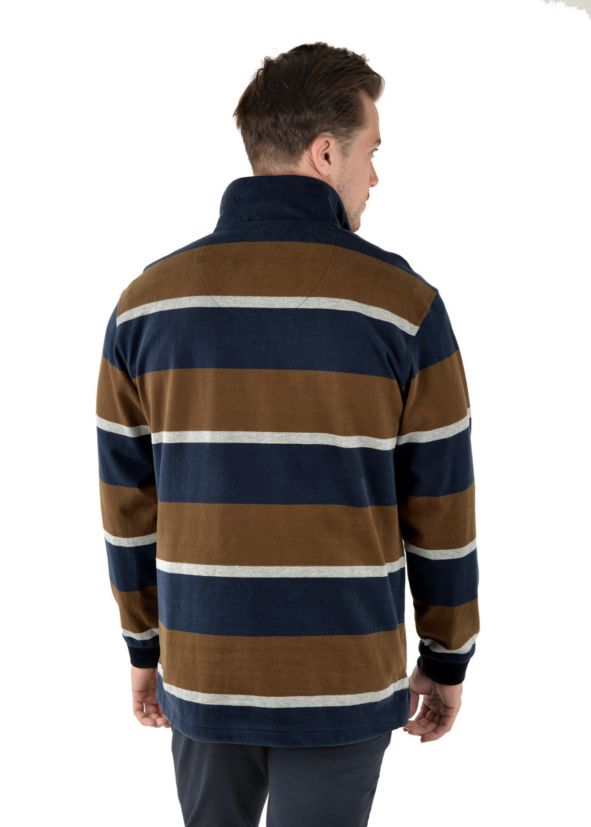 Thomas Cook Men's Alexander Stripe Quarter Zip Rugby