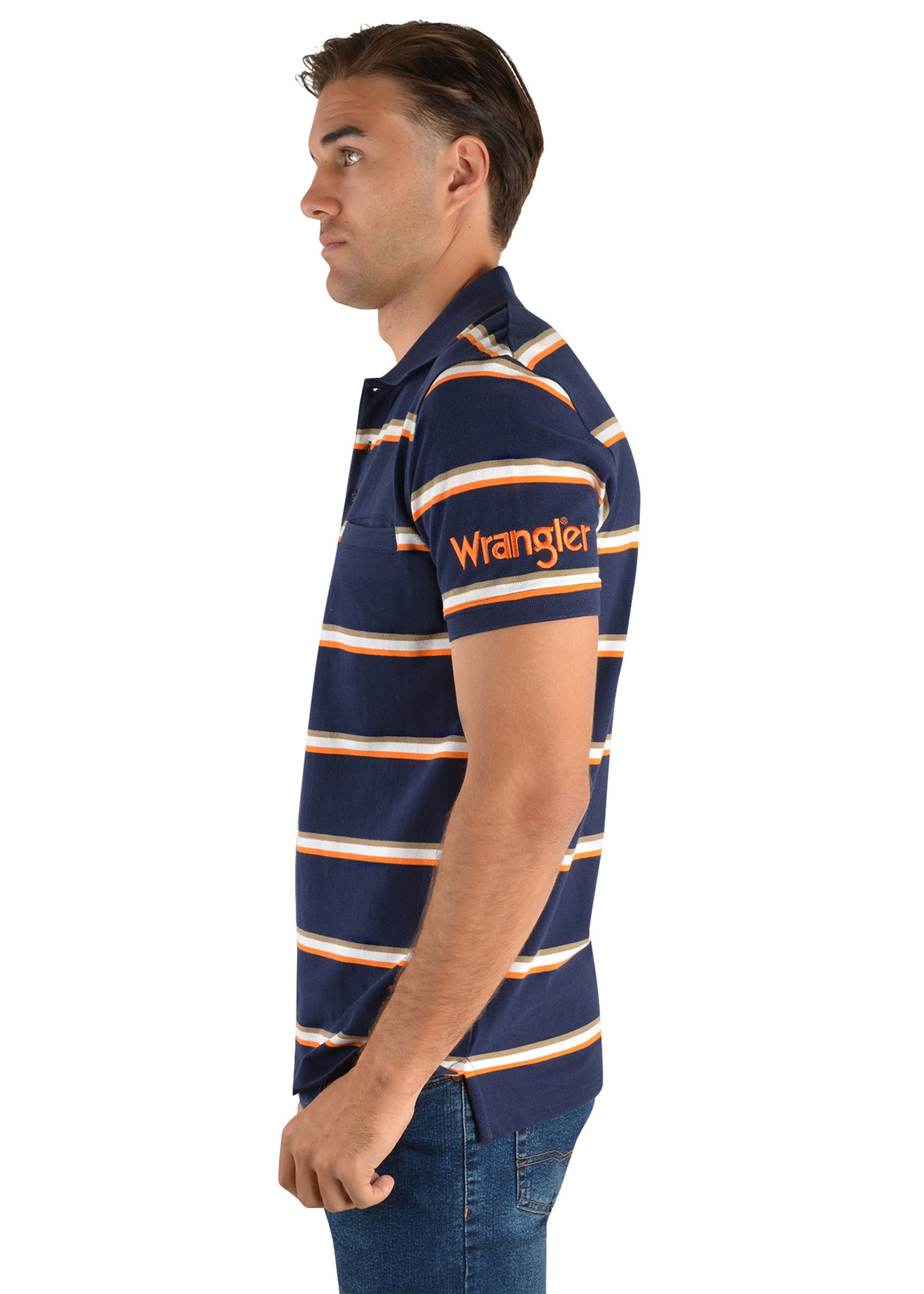 Wrangler Men's Victor 1 Pocket Polo