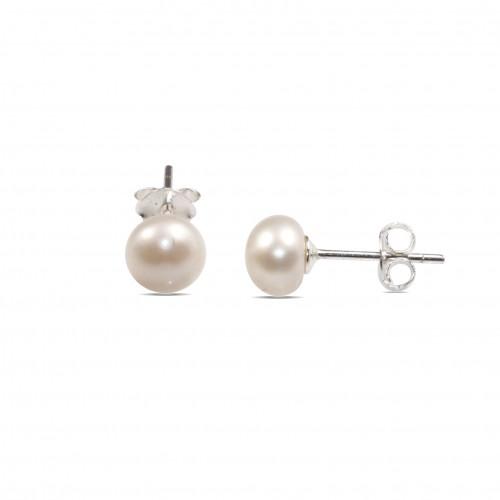 MCJ S/S with FW Pink Pearl Earrings