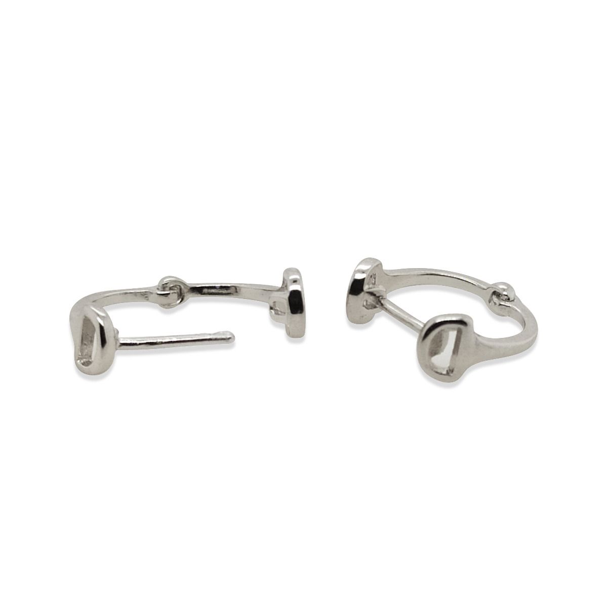 MCJ Earrings S/S Snaffle Huggie