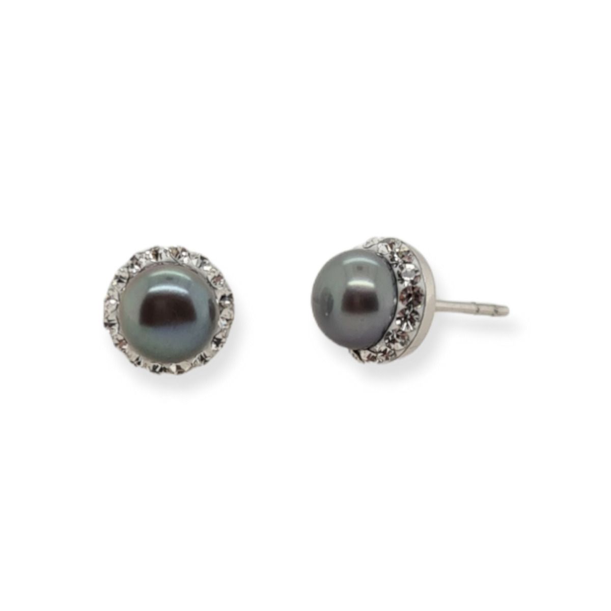 MCJ Studs S/S with F/W Blue Pearls - 8mm