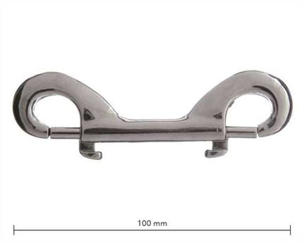Double End Nickel Plate Snap - 100mm