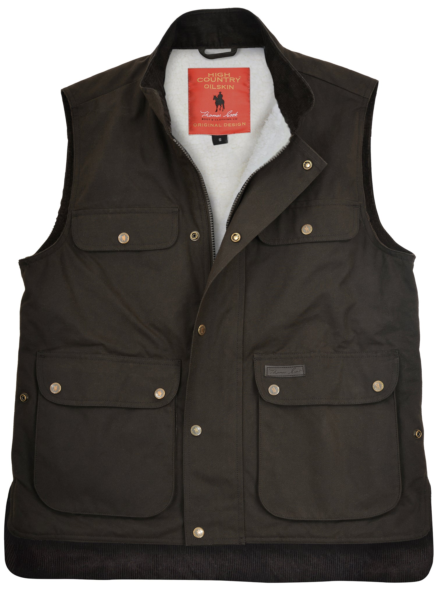 High Country Professional Oilskin Sherpa Vest